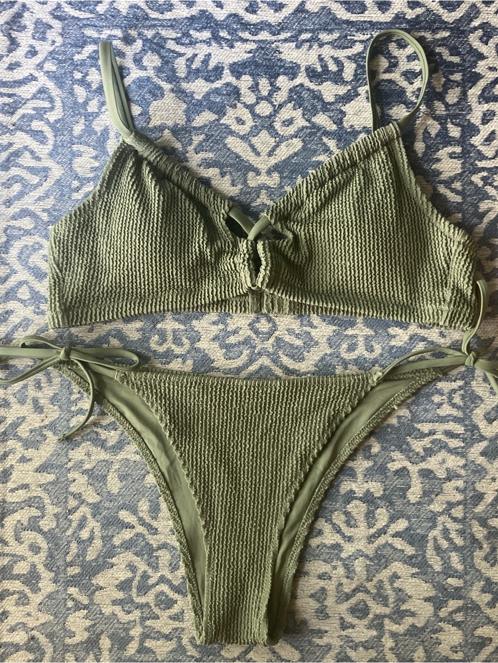 aerie Olive Green Cheeky Bikini Bottom